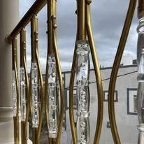 درابزين شربات ذهبي